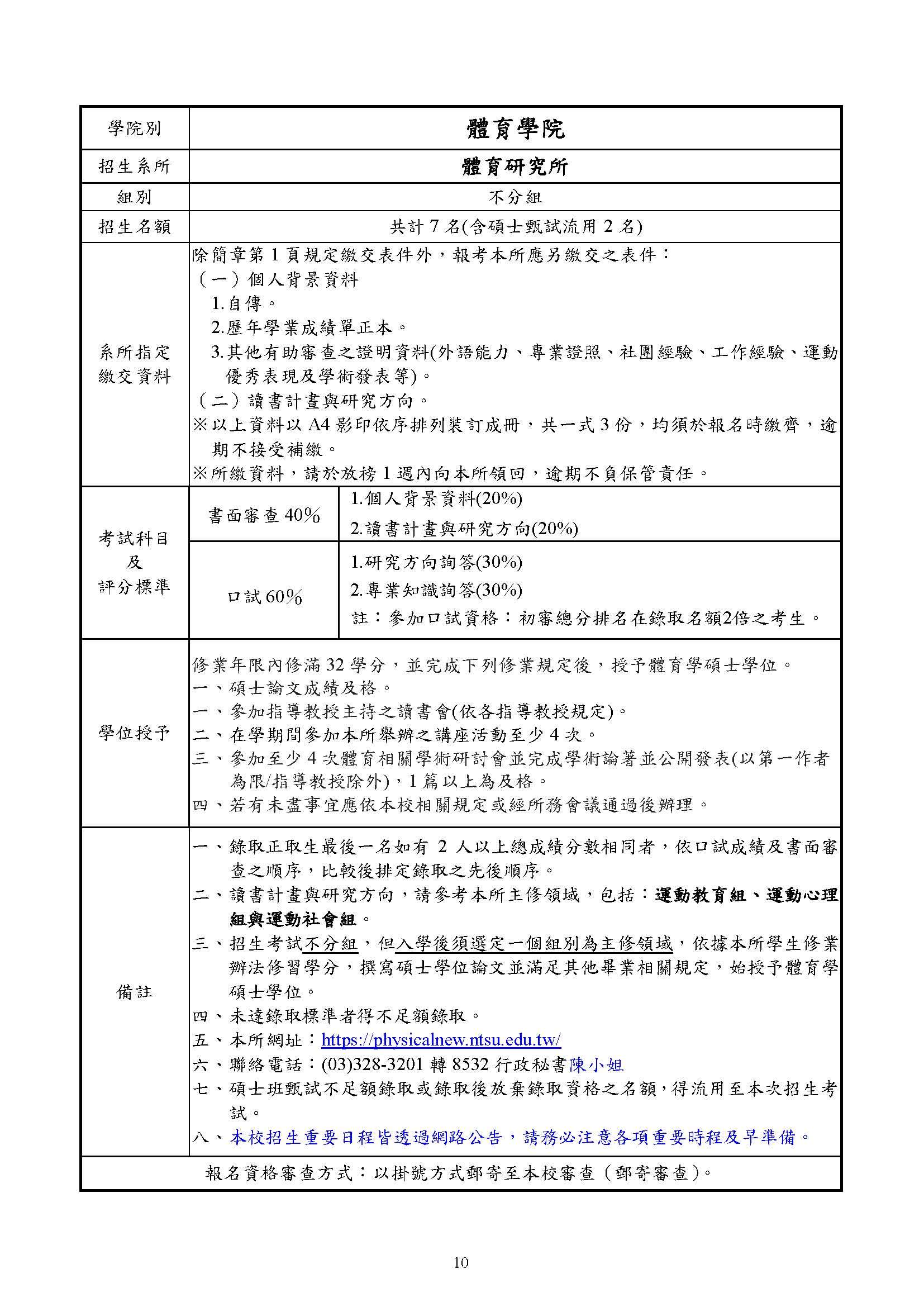 碩班簡章