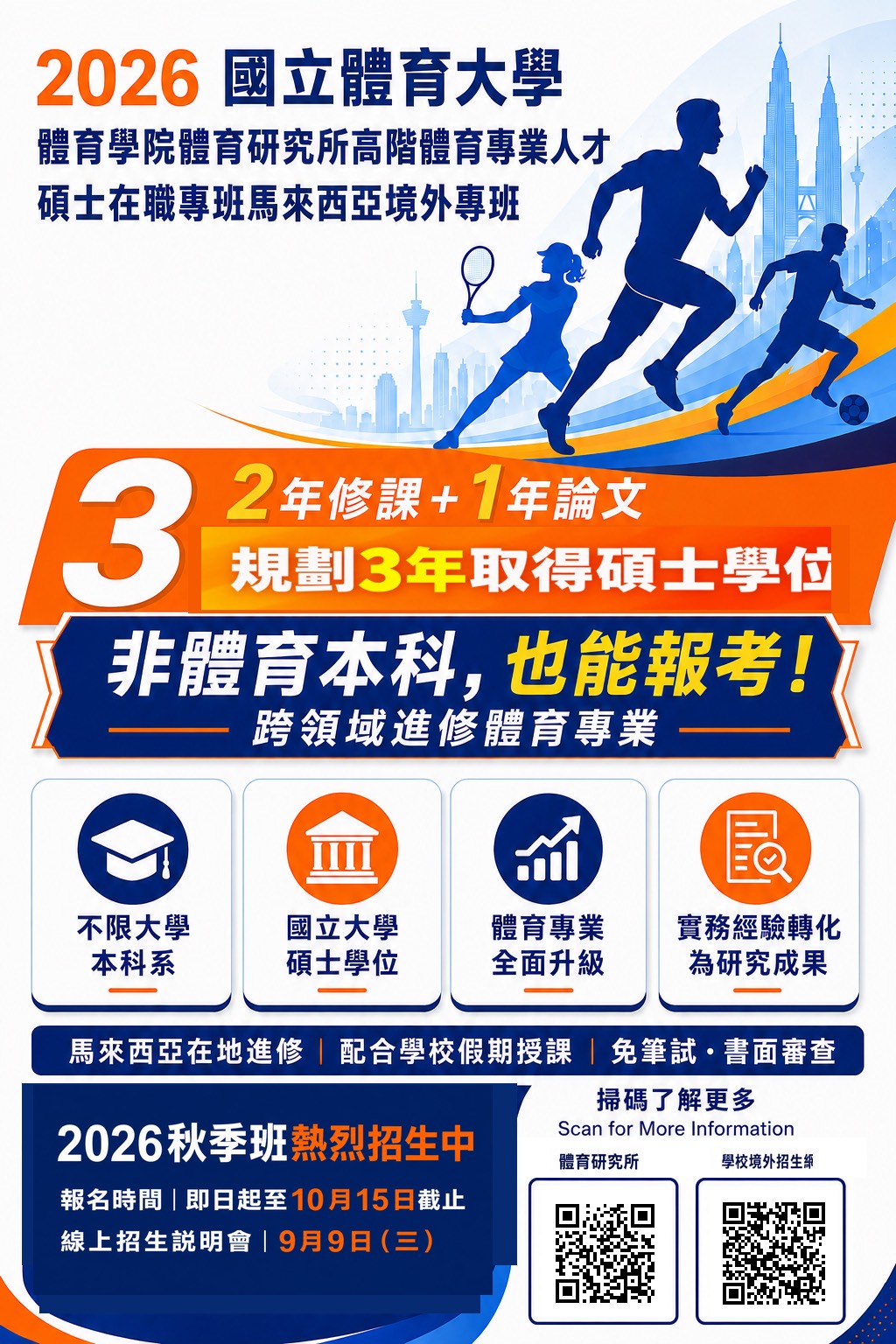 馬來西亞碩士在職專班招生資訊